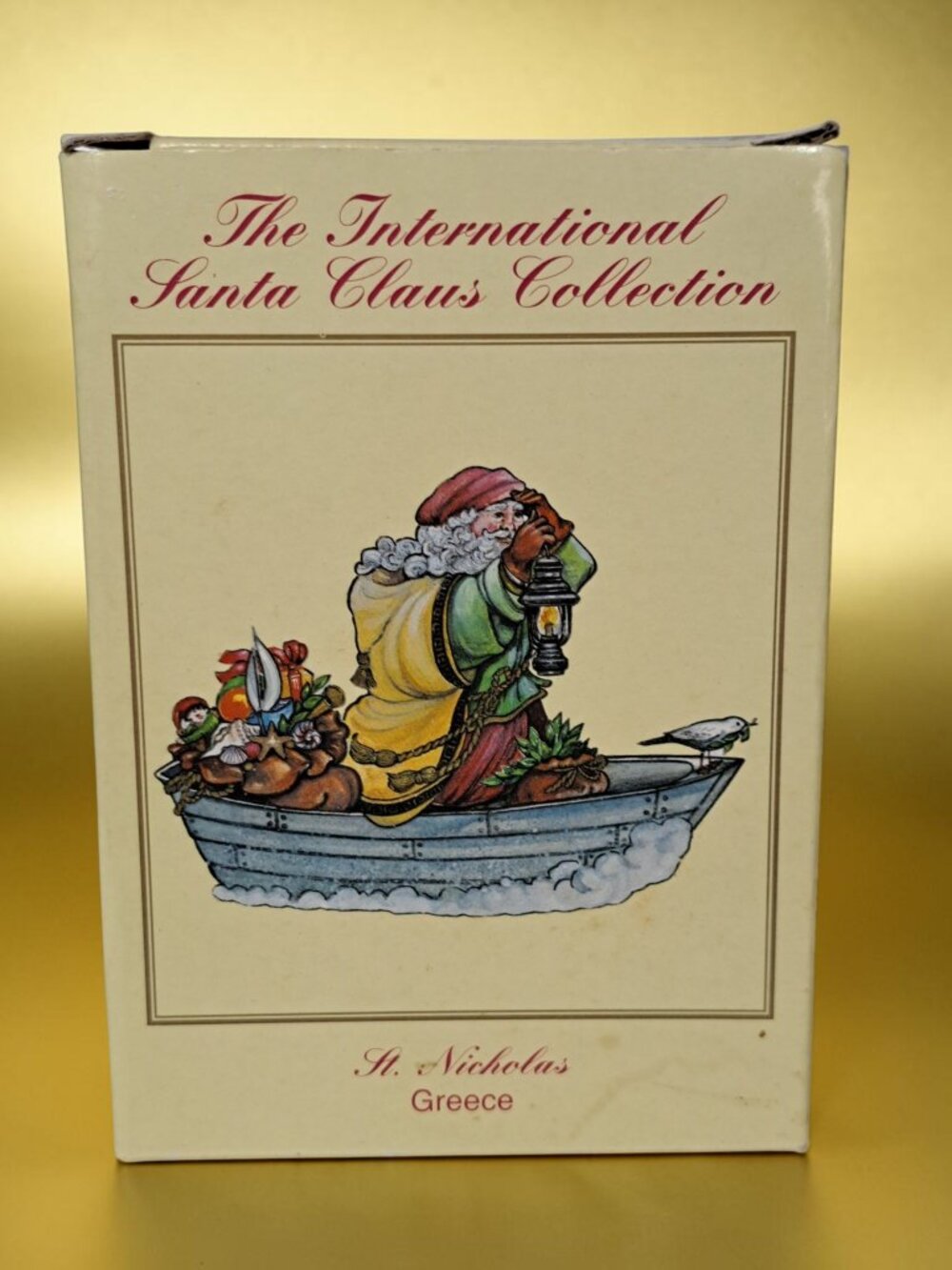 International Santa Claus Collection 2001 St. Nicholas Greece SC49 Figurine Box